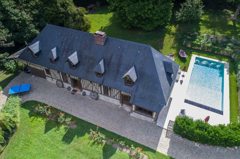 Maison Normande de Caractère A Colombages Saint-Hymer Extérieur photo